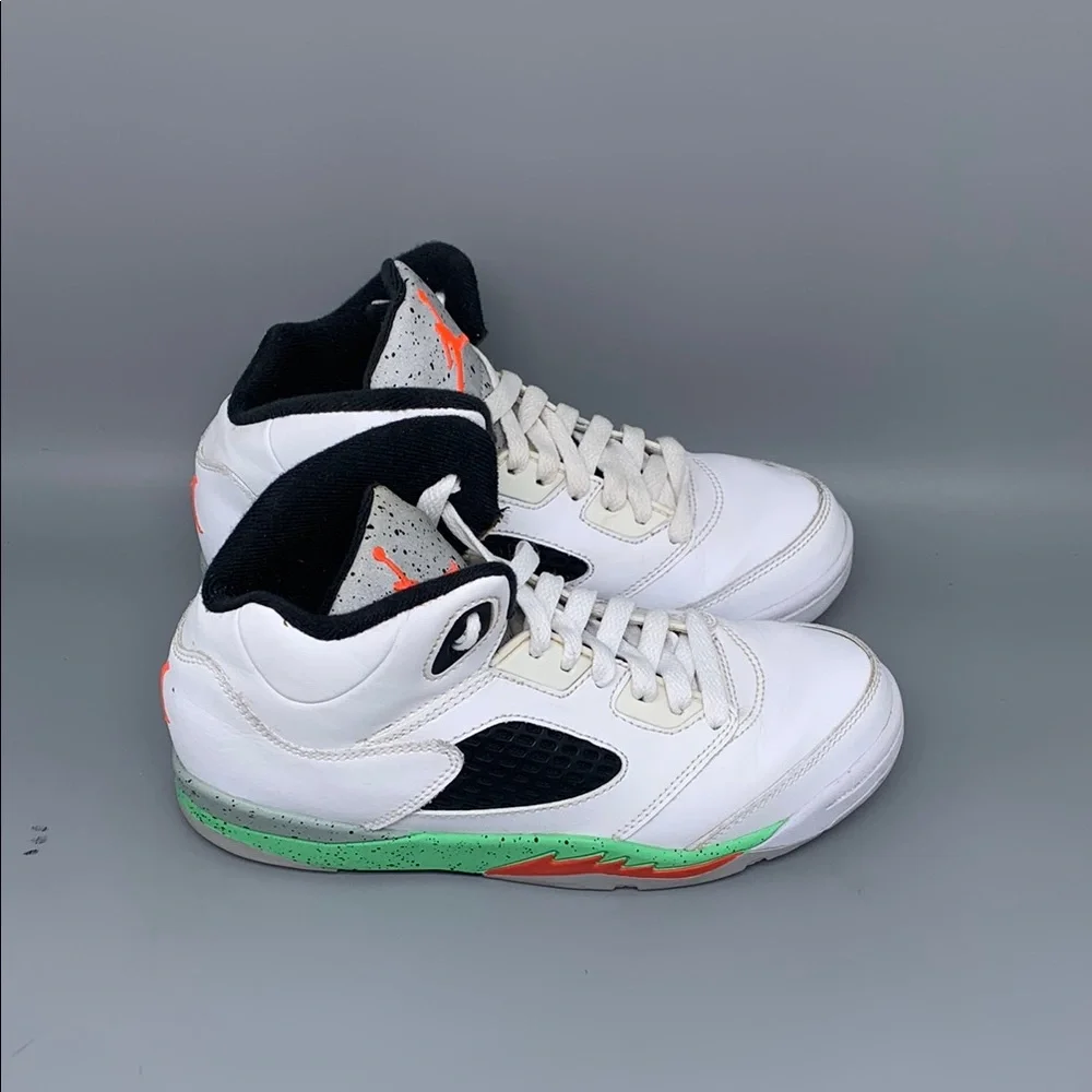 Jordan 5 Retro Poison Green‎ Shoes 440889-115 Youth Sz 3Y